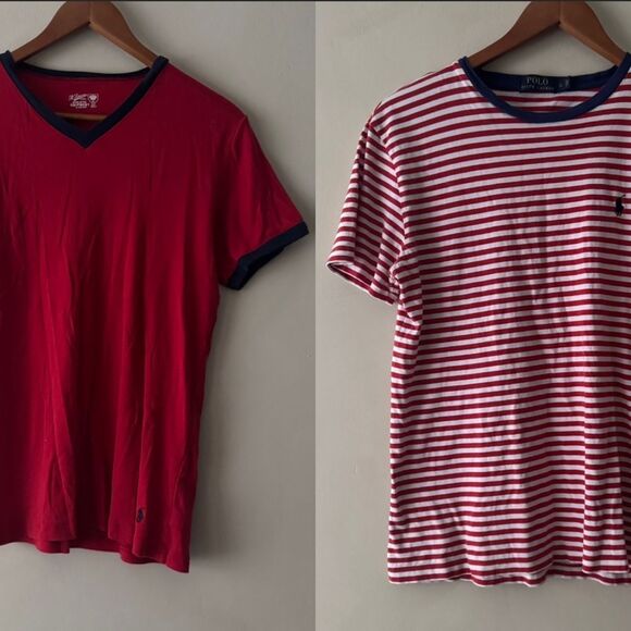 Two Polo Ralph Lauren t-shirts size S 54 - Picture 1 of 9